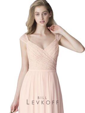 NWT PETAL PINK LACE/CHIFFON GOWN SIZE 8
